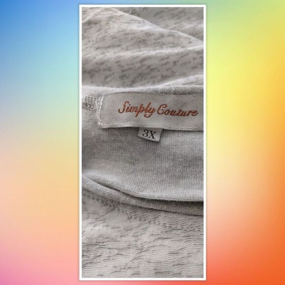 💕SIMPLY COUTURE Size 3X Summer Casual Short Sleeve Top Ruffle Crochet - Picture 6 of 6